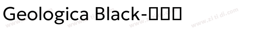 Geologica Black字体转换